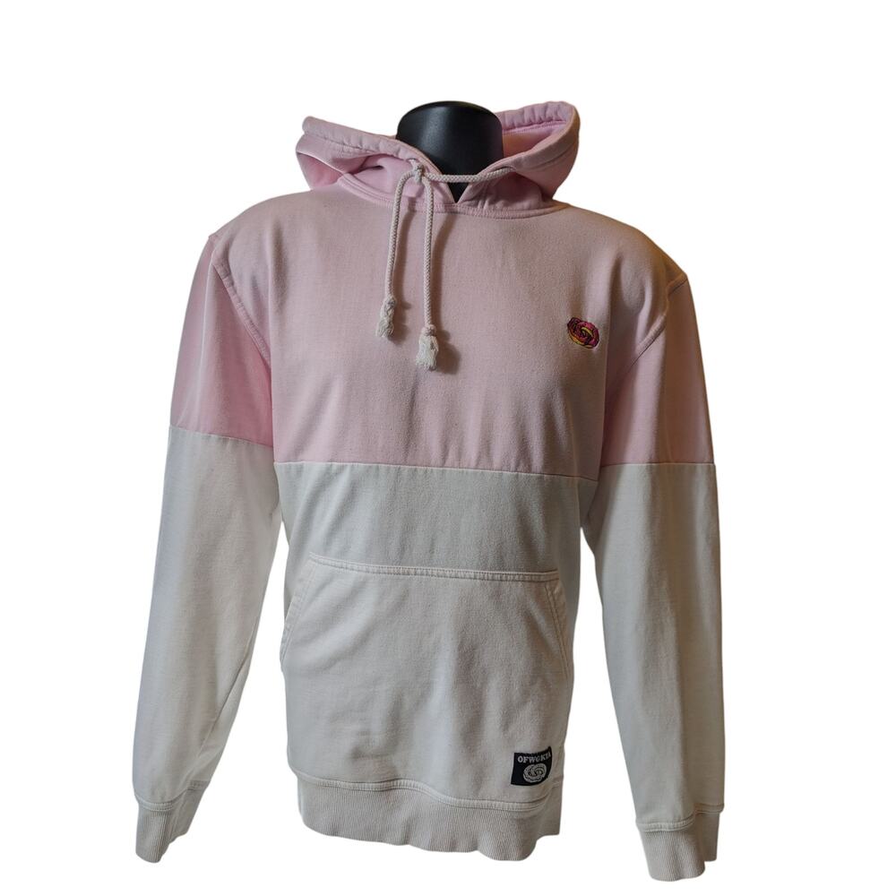 OFWGKTA Hoodie Mens Large Colorblock Streetwear Odd Future Donut Logo Sweatshirt - Picture 4 of 16